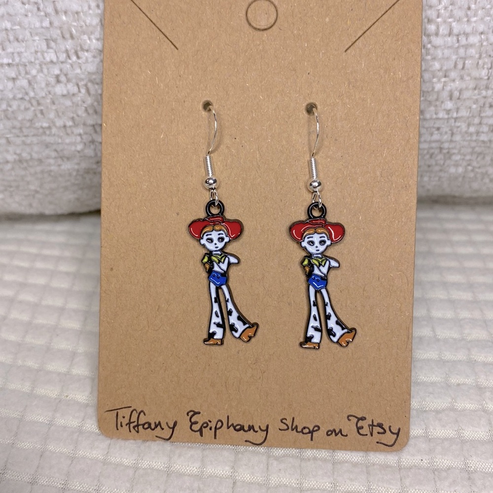 Disney Inspired Jesse Cowgirl Earrings NWT